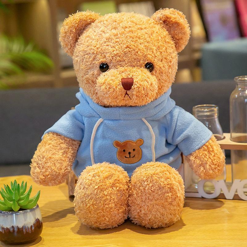 Sweater Bear Doll Clothing Teddy Bear Plush Toy Children's Ragdoll Grabbing Machine Doll Flower Shop Gift