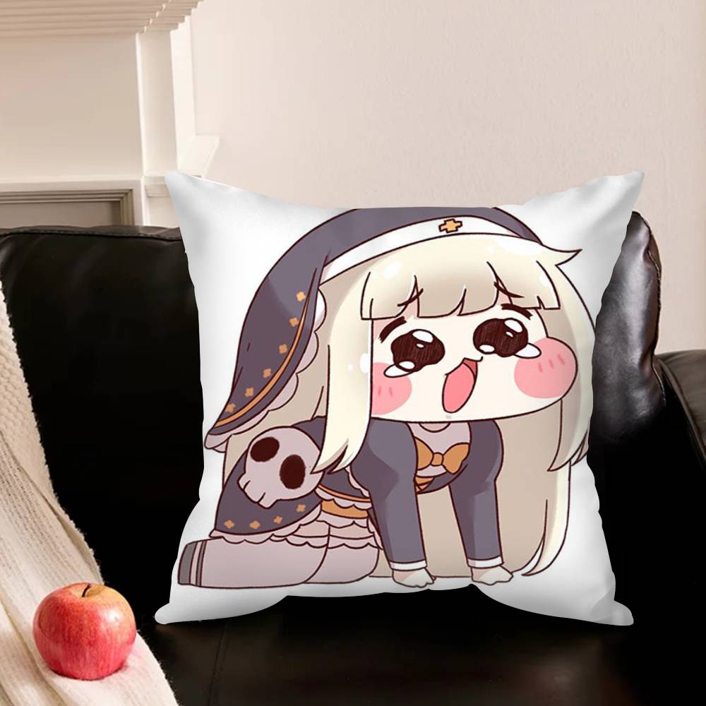 T-Trickcal Chibi Go G-Game Various Sizes Square Pillowcase For Car Home Bedchamber Decor