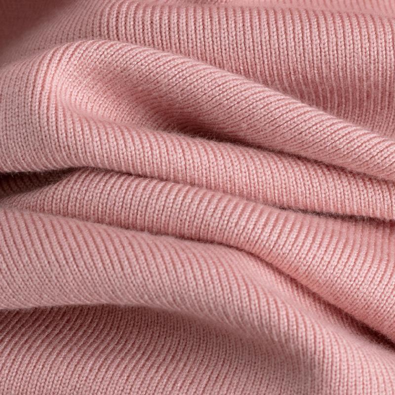 QICED Pull uni à col montant, Demi-corps fendu, Jupe moulante, Ensemble tricoté deux pièces automne et hiver pour femmes