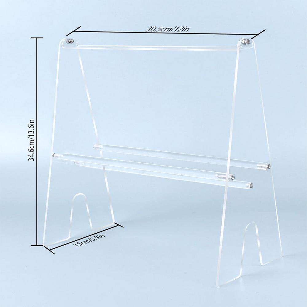 

Держатель для повязки на голову, органайзер, 2 слоя, акриловый прозрачный держатель для повязки на голову, многофункциональный, большой емкости, подставка для показа повязки на голову чистый