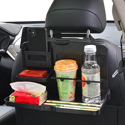 Car Folding Table Cup Holder Car Back Desk Table Dining Table Car Drink Holder Bracket for Food Tray Drink Car Storage Box