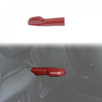 Red Carbon Steering Wheel Adjustment Switch Cover Trim For Dodge RAM 1500 2018+