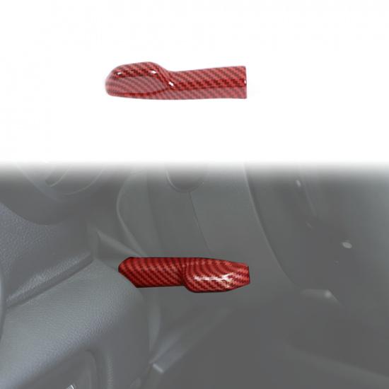 Red Carbon Steering wheel Adjustment Switch Cover Trim For Dodge RAM 1500 2018+