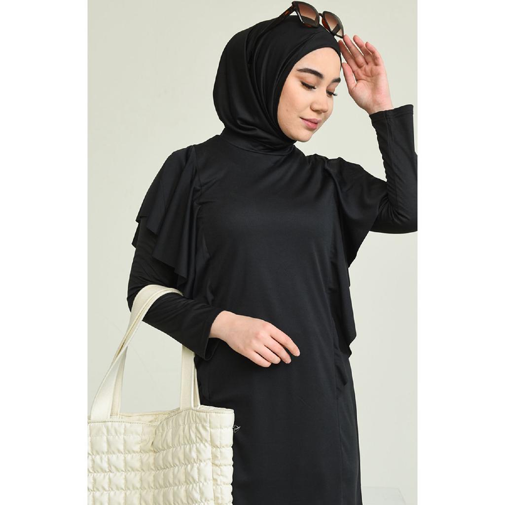 Garnili Hijab Swimsuit 2225a-02 Black