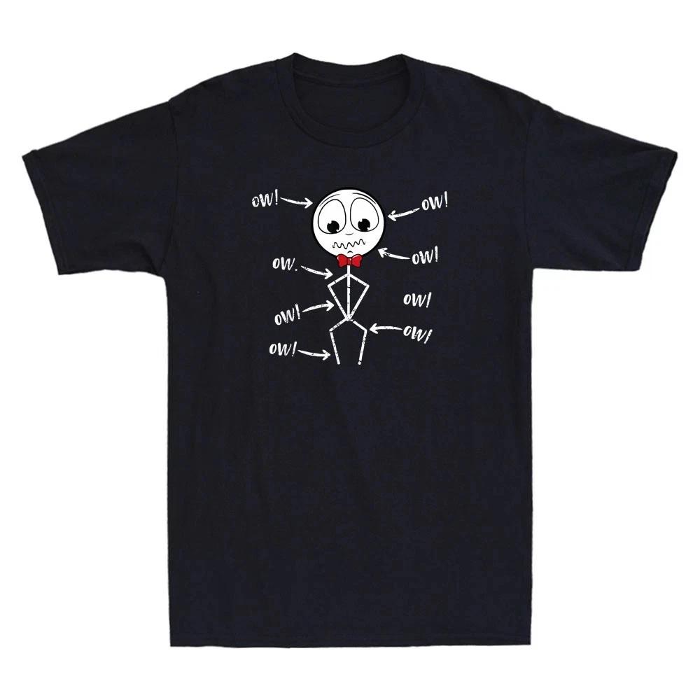 Ow Ow Ow Ow Ow Ow Ow Funny Matchstick Sayin Tshirt 1 S