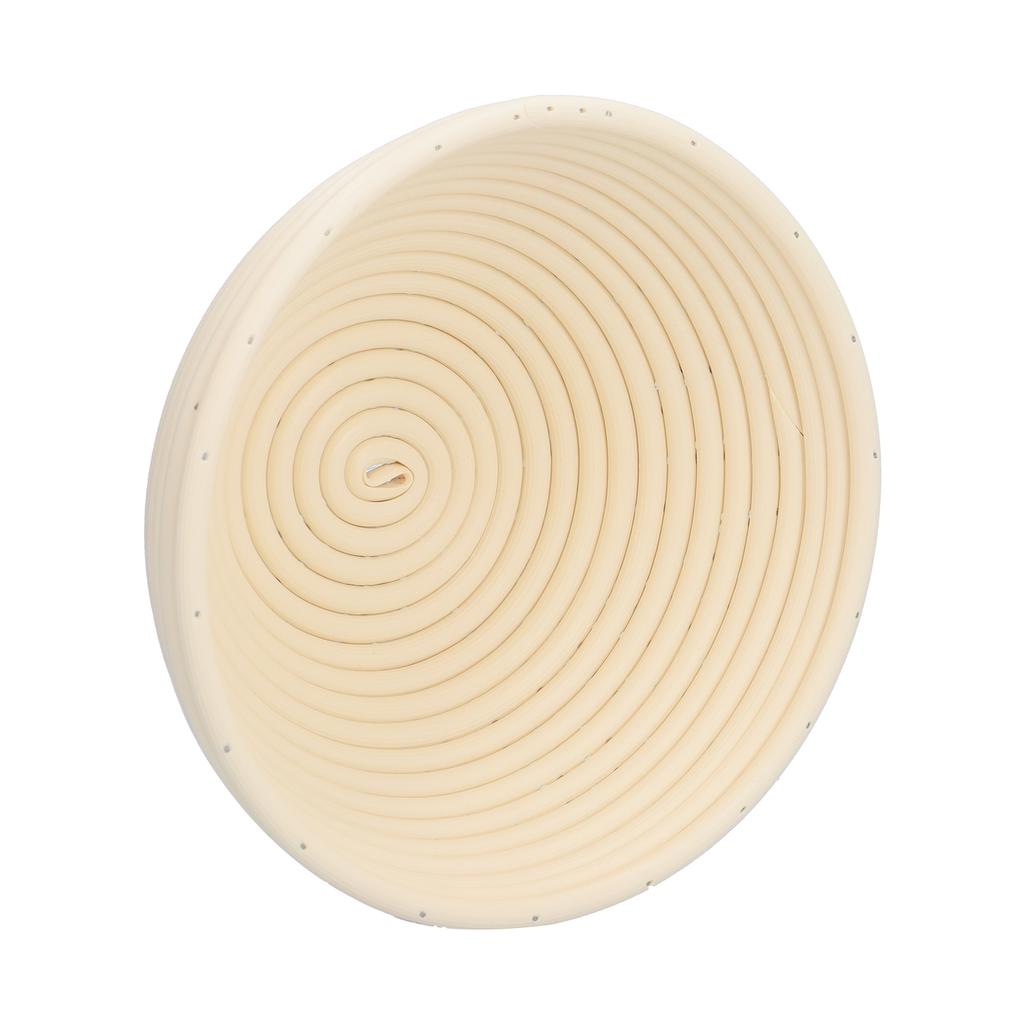 Washable Bread Fermentation Basket Innovative Shape Baking Basket for Kitchen Home Bakery Beige Rond 20x8cm