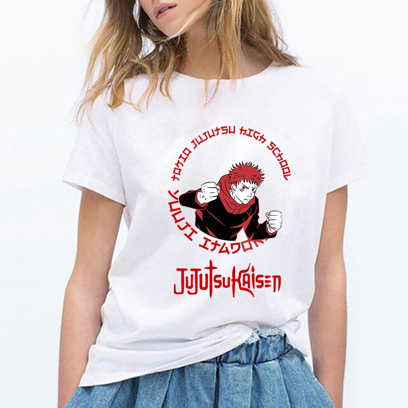 Japanese Anime Jujutsu Kaisen Graphic Tshirt 2025 Manga Harajuku Hip Hop Tshirts Female Casual Summer Short Sleeve Tees