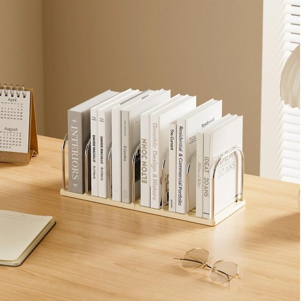 Divided Desktop Bookshelf Detachable Book Stand New Storage Rack  Office Desk