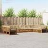 Outdoor Sofa Set 10 pcs Natural & Beige Solid Acacia Wood