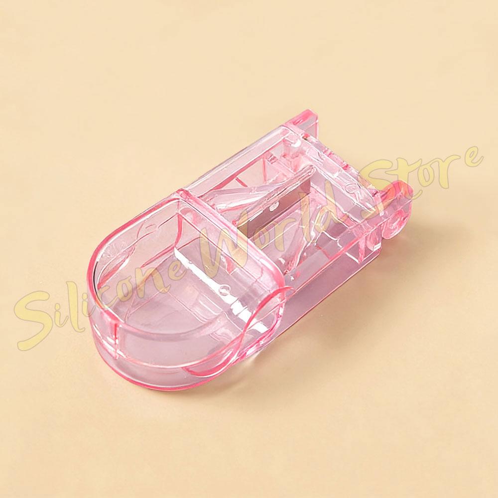 

SW Portable Pill Cutting Box Medicine Dispenser Plastic Dustproof Pills Case Pill Storage Box Drug Box Tablet Cutter Splitter рожевий
