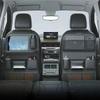 Car Seat Back Organizer Multi Functional Storage Bag with Foldable Tray Cup Holder Tissue Pocket for Rear Seat
