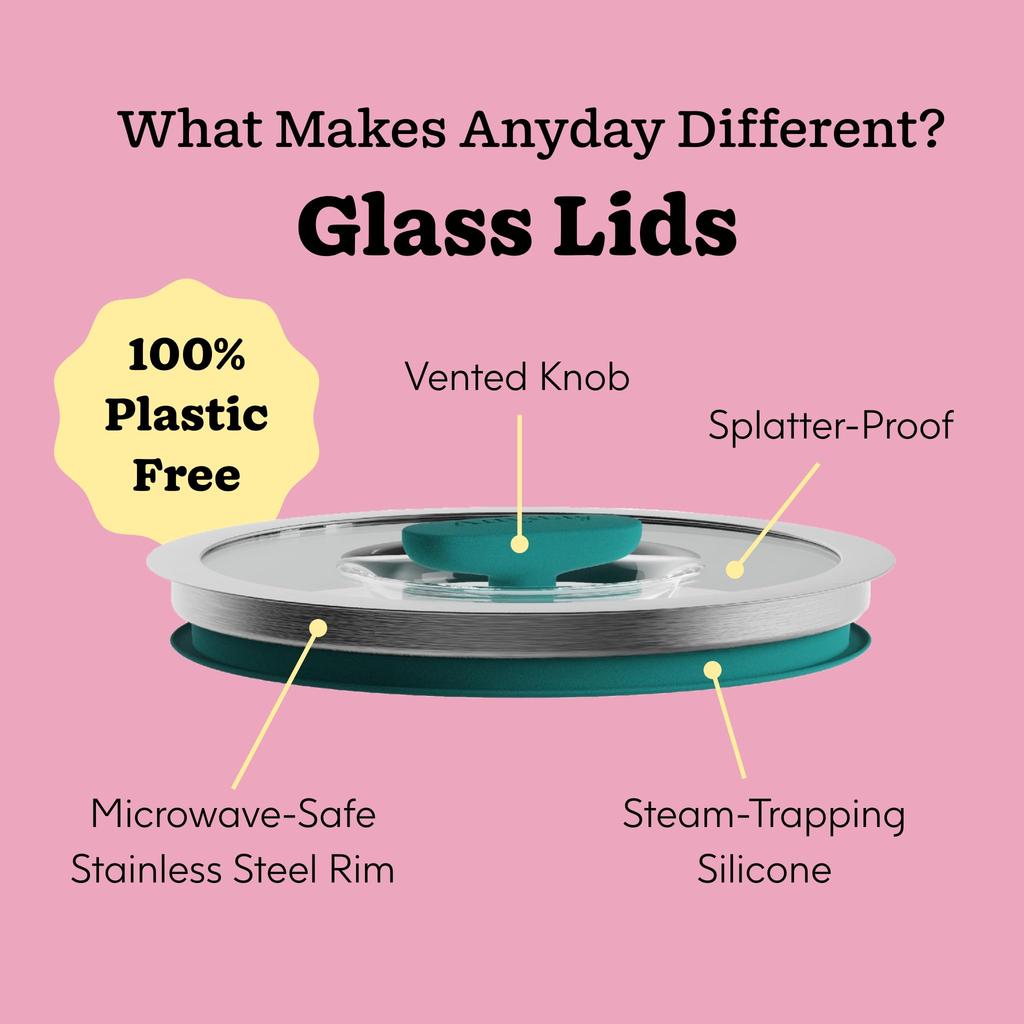 Anyday Glass Cookware Container, 4 Cups (Kale)