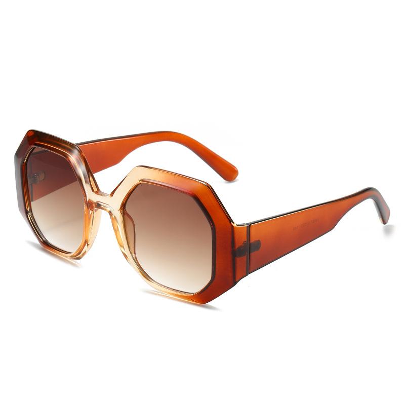 Oval Sunglasses, Personalized Polygonal Contrasting Glasses, Street Sunglasses