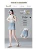 Spring 2026 Women's Retro Denim High-Waist Skort - Slimming, A-Line Design