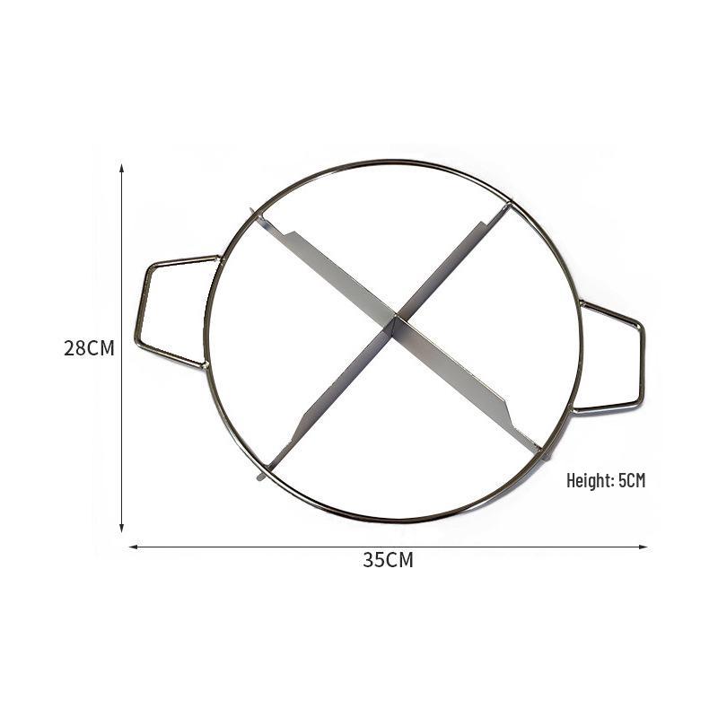 

8-Inch Stainless Steel Cake, Pizza, Naan, and Pancake Slicer for 6-8 People