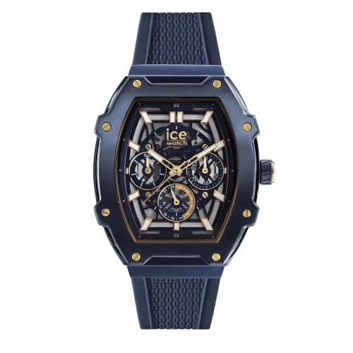 Ice-watch Men's Watch 024371 ICE boliday Gold Blue Skeleton Steel Medium Multifunction