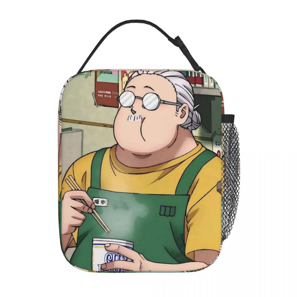 Anime Sakamoto Days Sakamoto's Insulated Lunch Bag for Women Kids Portable Food Boxes Thermal Lunch Box Tote