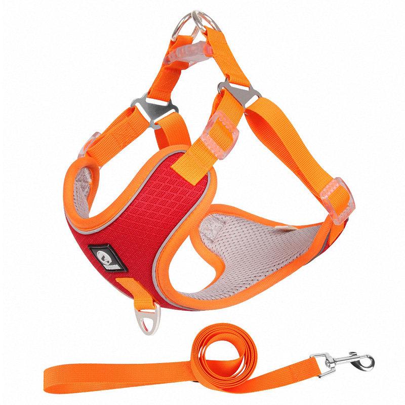 Adjustable Reflective Shiba Inu & Corgi Harness: Anti-Pull Leash Vest for Medium to Large Dogs