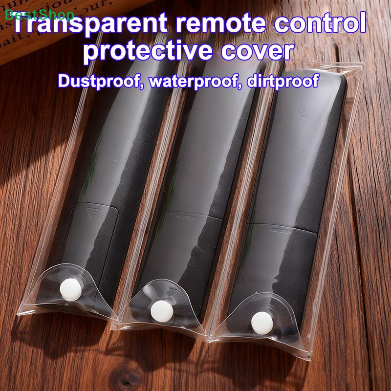 Universal TV Remote Control Protective Cases | Clear Plastic Dustproof Covers for Various Remote Controls (Pack of Multiple)