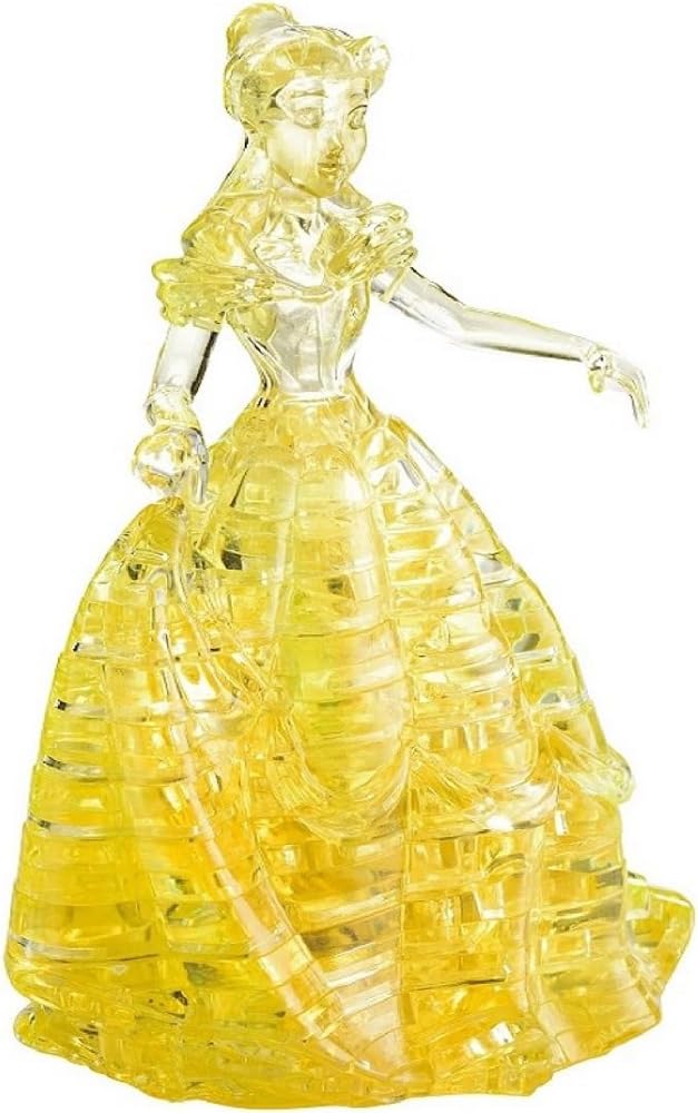 

Hanayama Crystal Gallery Прозрачный 3D-пазл, Дисней Красавица и Чудовище Белль Фигурка, как кристалл, Декор интерьера, Возраст 7+