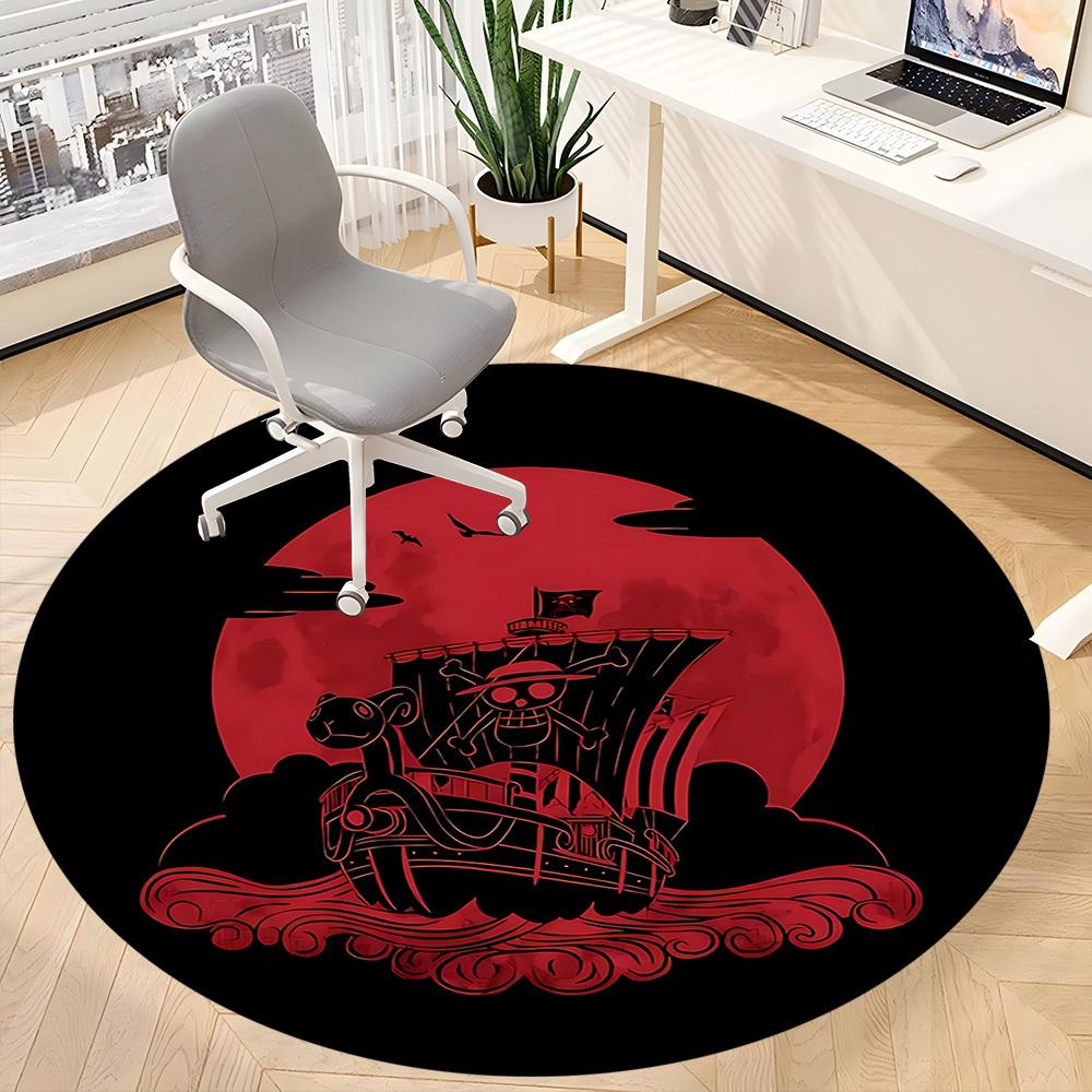 1pc One Piece Office Round Area Rug, Indoor Mat Suitable For Office, Under Office Chairs Bedroom Living Room Home Decor a0908140