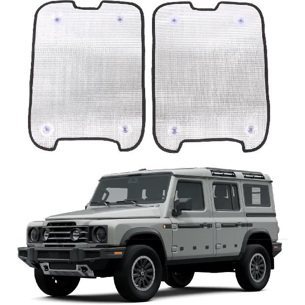 

Sunroof Sunshade for INEOS Grenadier 2020-2025 Car Roof Cover Foldable Roof Sun Shade UV Reflector Glare HeatShield Sun Visor Blocker Moonroof Shield серебряный