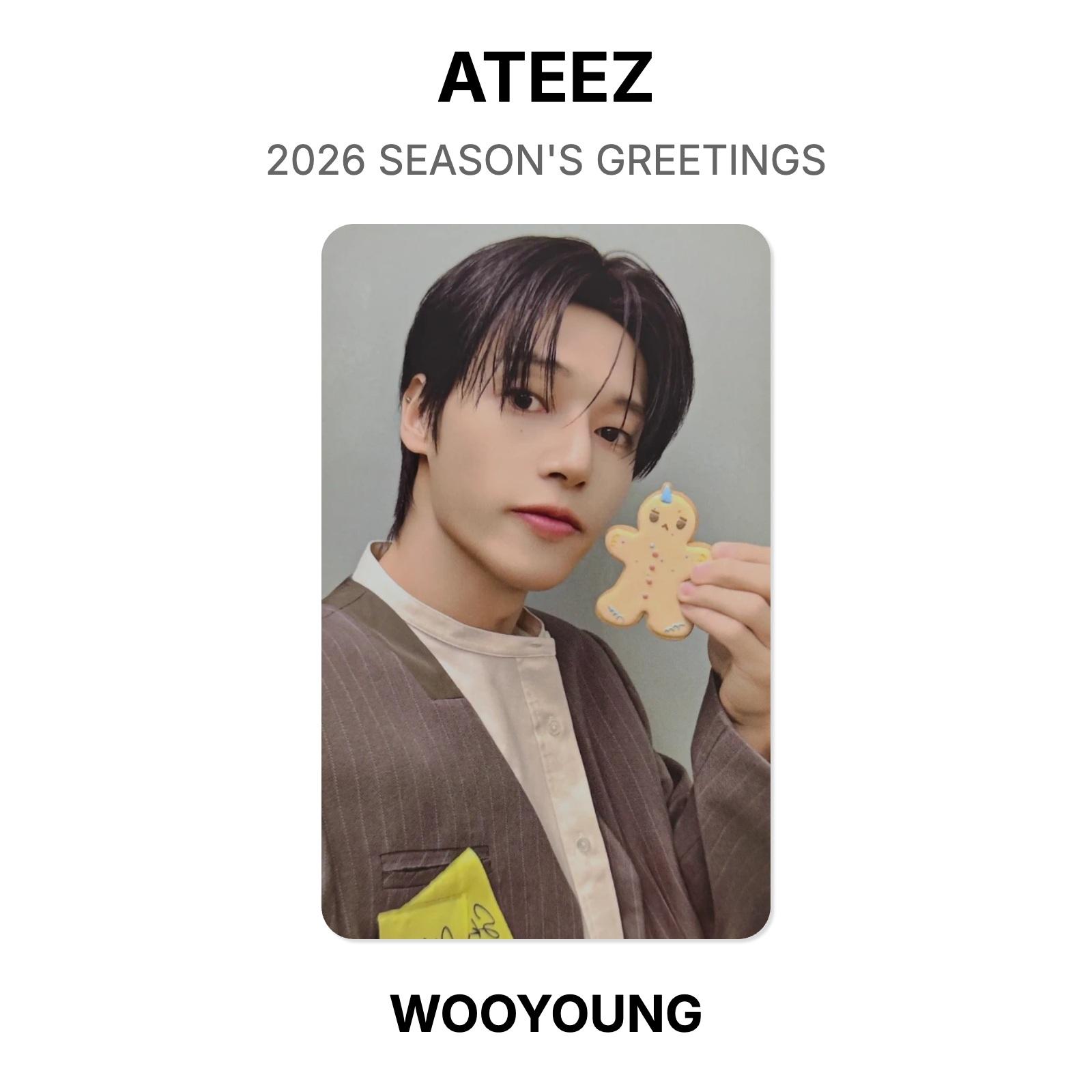 ATEEZ 2026 SEASON S GREETINGS Official Photocard WOOYOUNG