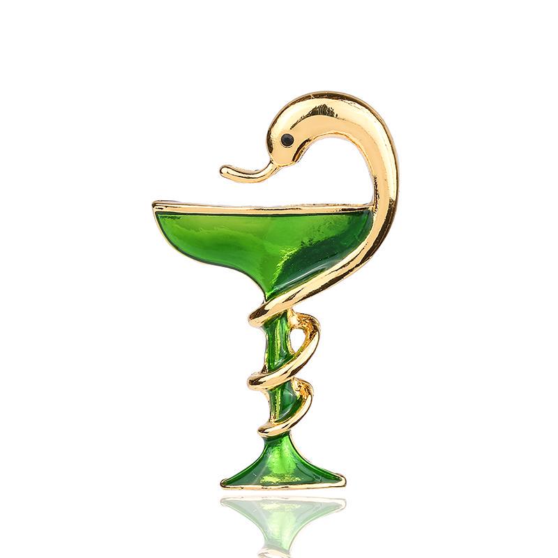 

1 Pc Мода Трофи Мемориал Кубок Змея Броши Пинс женщин Одежда Аксессуары