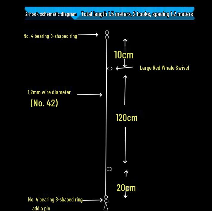 Оснастка для глубоководной рыбалки: Вертлюг Red Whale, кольцо 8-образной формы для морской рыбалки с лодки в Южно-Китайском море и на островах Сиша