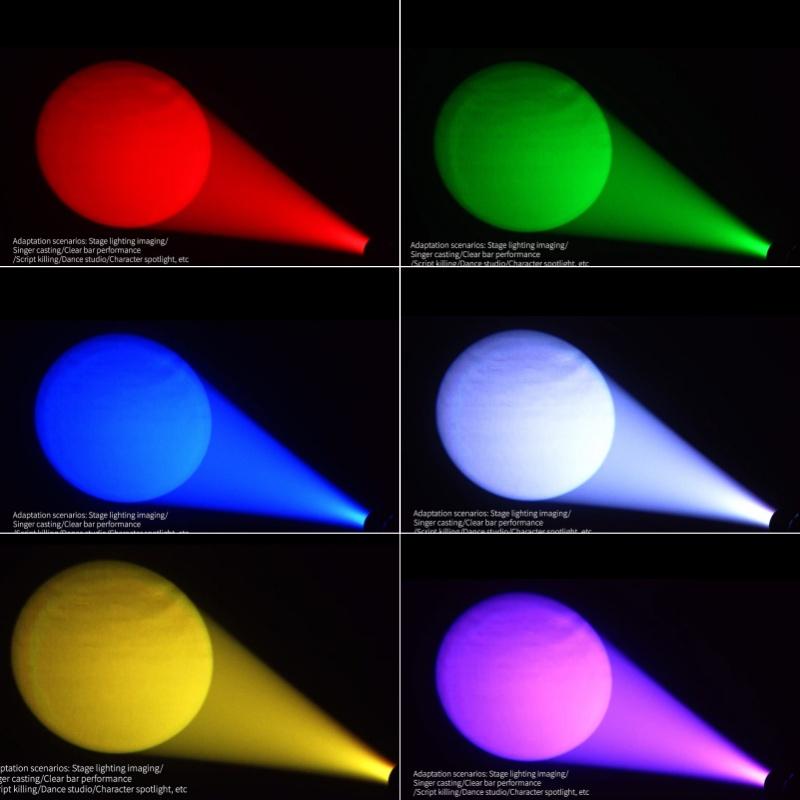 LED RGB Beam Moving Head Lights Full Color Mini Imaging Light DMX Remote Control For Disco Parties DJ Show