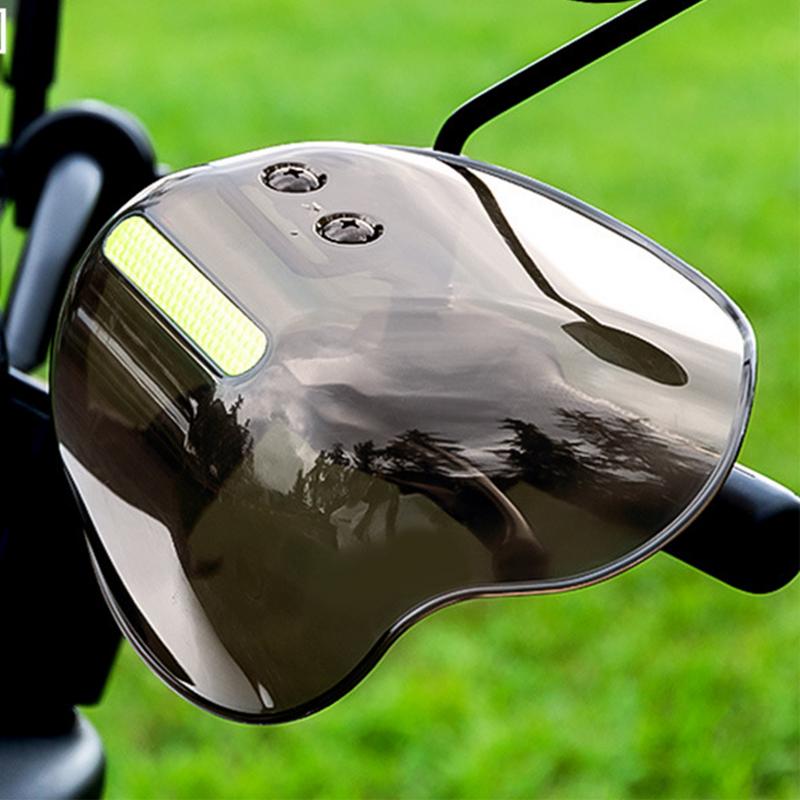 Electric Vehicle Hand Guard Windshield Motorcycle Handlebar Cover Sunshade Rainproof Windshield With Night Reflective Strip