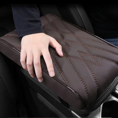 Nappa Läder Mittkonsol Armstöd Box Matta Skydd för Mercedes-Benz R V251 SLC R172 SLK R171 R172 SL R230 Biltillbehör
