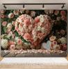 February 14 Valentine's Day Photography Background Rose Flowers Love Heart Kids Birthday Wedding Portrait Decor Photo Backdrop
