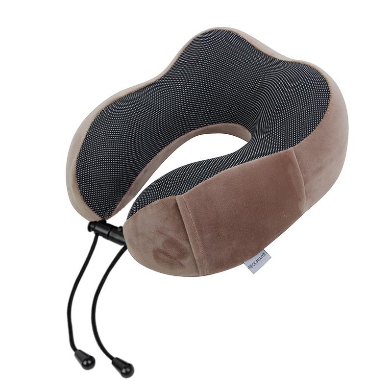 Memory cotton slow rebound pillow travel office lunch break neck pillow pocket aviation pillow
