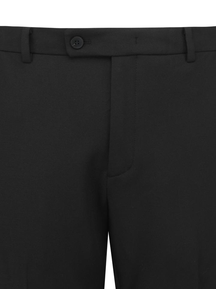 AND Z Men'S Tapered Fit Straight Fit Setup Pants_Blg5Pp1001Bk