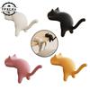 Creative Desktop Hooks Key Holder Cute Cat-Shaped Hooks Desk Ornament Kawaii Office Bag Storage Hooks Table Edge Keychain Hooks