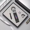 KJVF7 Carbon Fiber Car Logo Key Chain Keyrings Ring Buckle Key Holder For M Emblem E46 E36 E34 F10 E90 F30 E60 F30 E53 E30 E92 E87