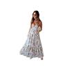 Bohemian Suspender Floral Pendulum Dress Summer New Chiffon Vacation Style Loose And Elegant Dress