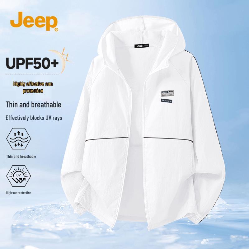 

JEEP Men s Lightweight Summer UV Protection Quick-Dry Cycling Jacket 3XL
