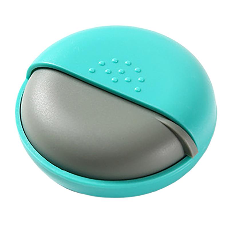 

Цветной портативный вращающийся односекционный ящик для лекарств, дорожный домашний ящик для хранения синий