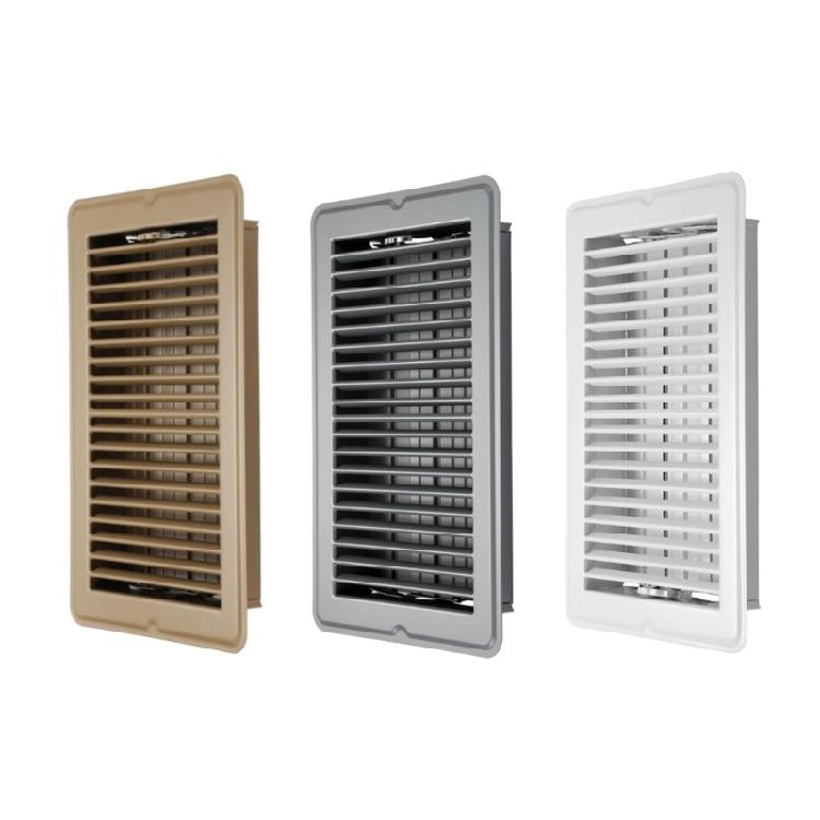 Magnetic HVAC Floor Covers 4X12 Inches Rusts Proof Steel Construction Metal Air Vent Cover With Safety Edges for Home