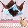 Zweischichtige Zwischenlage Kleine Haustier Hängematte Nest Hängendes Schlafbett für Hamster Eichhörnchen