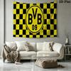 Borussia Dortmund Wall Tapestry Aesthetic Wall Hanging Printed Fabric Blanket Decorative Tapestries for Bedroom Living Room Home Decor