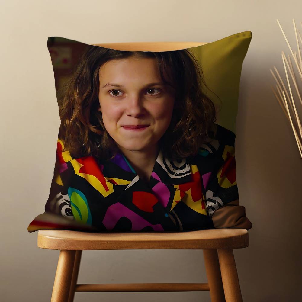 Actress M-Millie B-Brown Pillow Case Living Room Sofa Cushion Cover Suitable For Home Bedroom Decoration And Protector