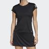 Adidas Slim Fit Casual Round Neck Short Sleeve T-Shirt Women Tops Black FK6972