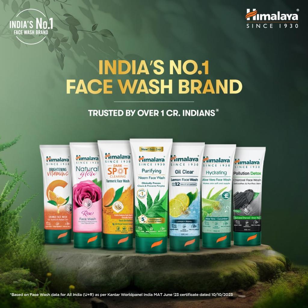 Himalaya Purifying Neem Face Wash 300ml Gel For Clear Smooth Skin And Gentle Daily Cleansing For Men And Women All Skin Types
