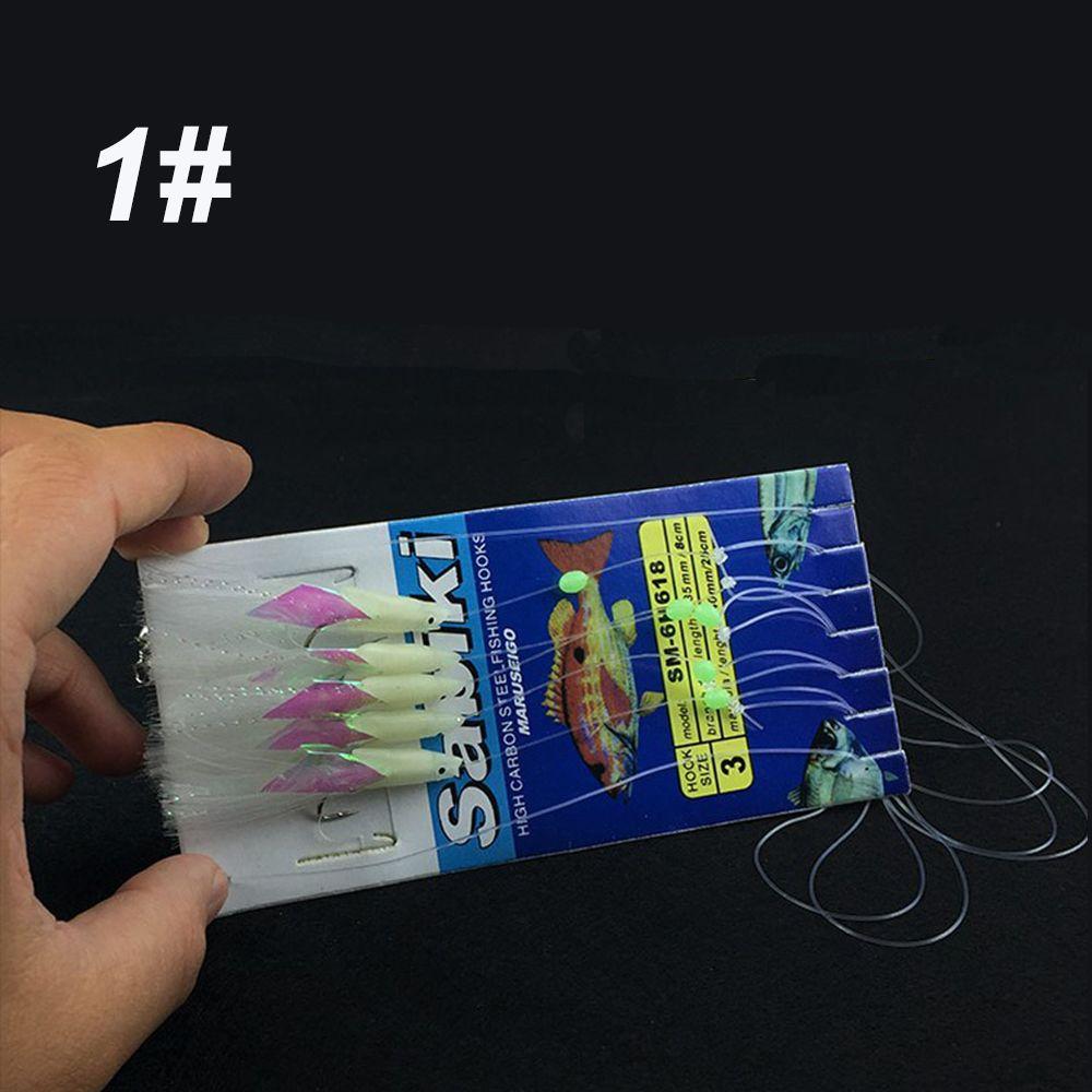 

5 шт./пакет, высокое качество, углеродистая сталь, перья скумбрии, приманка для окуня и трески, морская рыбалка, светящийся крючок, тройная приманка, рыболовная проволока