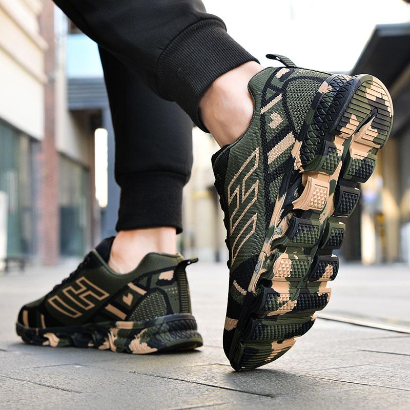 Sneakers for men and women camouflage shoes Ultralight running shoes Breathable mesh casual shoes Military training shoes