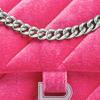 Balenciaga Studded Magnetic Closure Nylon Crossbody Shoulder Bag Small Women bags Bright-Pink 7163512AAPG5639