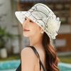 New Hat Women's Summer Fashion Versatile Daisy Retro Organza Small Edge Wind Anti-sun Hat Sun Hat